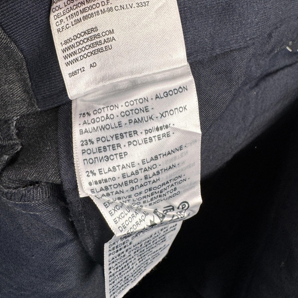 Dockers Comfort Khaki Pants Mens 38x29 Gray Pleated Relaxed Fit Stretch NEW - Picture 8 of 8